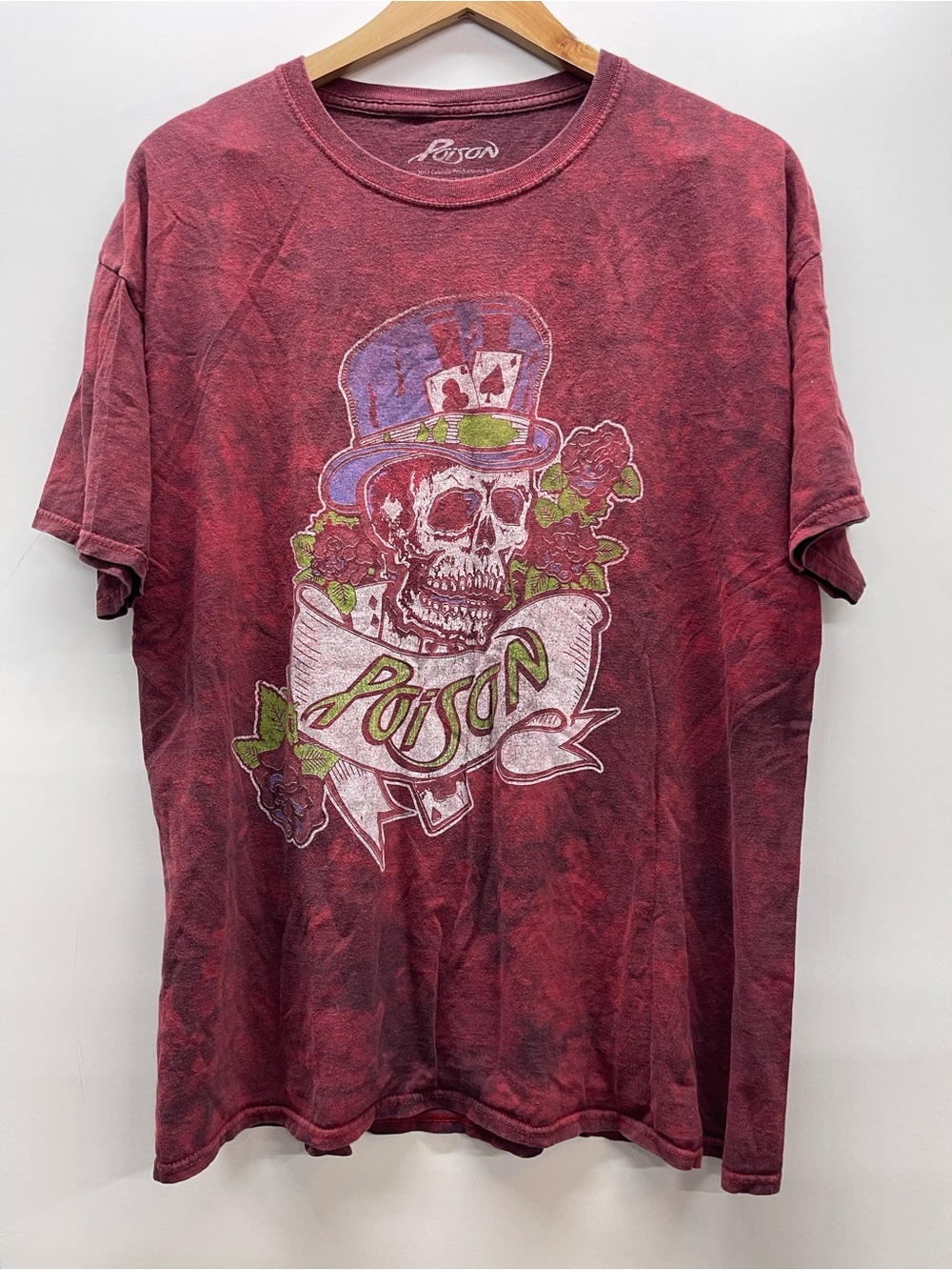 Poison Vintage-Style‎ Red Graphic Short-Sleeve Band Tee